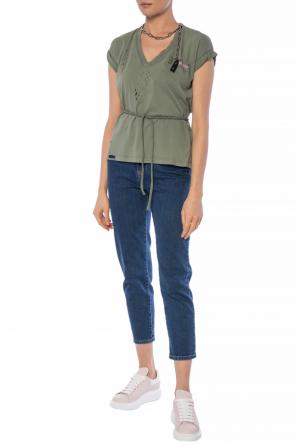 T-shirt z dekoracyjną aplikacją, zdjęcie 2 T-shirt z dekoracyjną aplikacją od Dsquared2